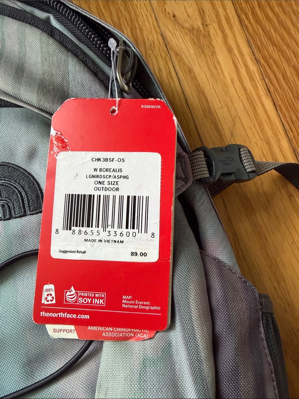 The North Face Women’s Borealis Backpack Lagoon Gray NWT - Picture 4 of 7